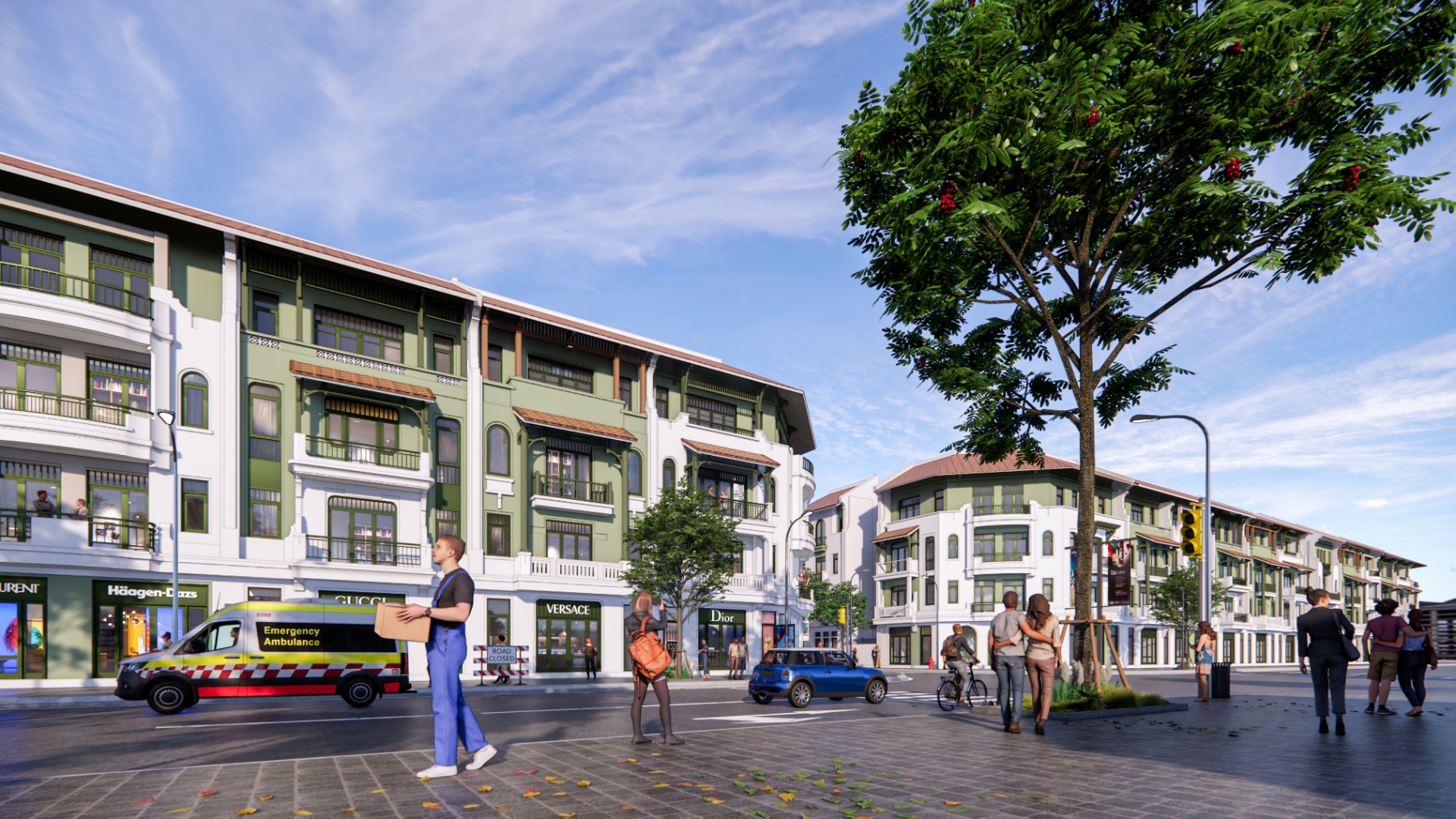 Shophouse Sun Urban City Hà Nam mặt tiền trục lễ hội 150m ban ngày